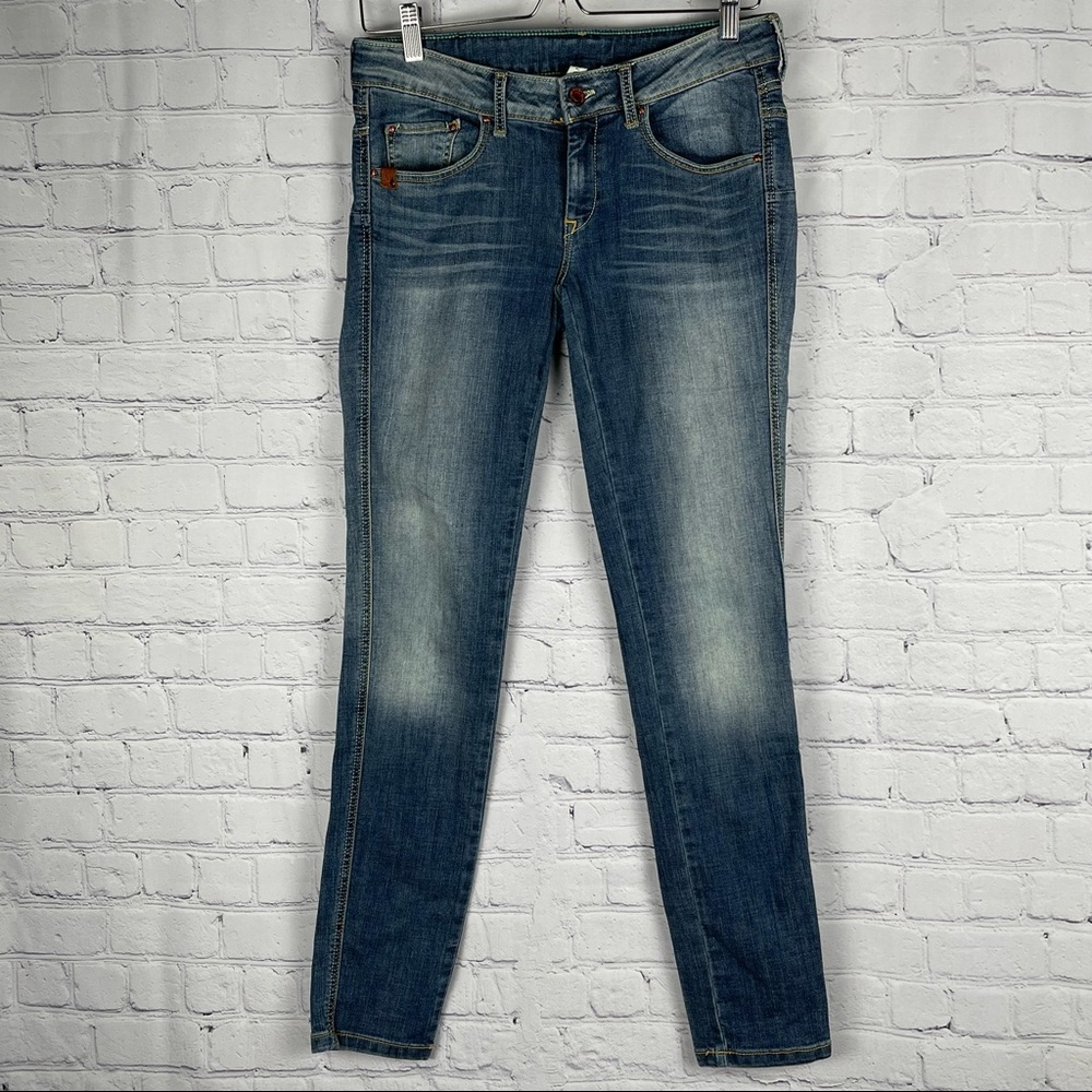 MANGO MNG Jeans Uptown 7 skinny blue jeans, size 6